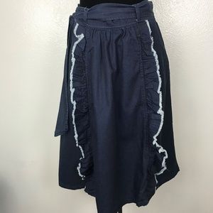 Anthropologie Maeve Blue Denim Skirt Women's Sz 8